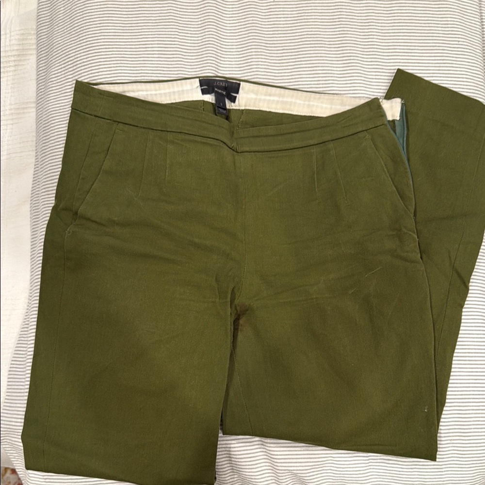 J. Crew Martie Olive Pants